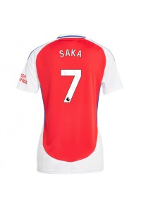 Fotbalové Dres Arsenal Bukayo Saka #7 Dámské Domácí Oblečení 2024-25 Krátký Rukáv